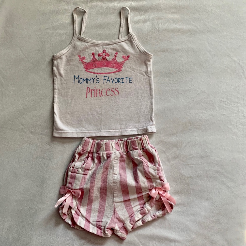 ✨Mommy’s Favorite Princess Tank & Boutique Shorts